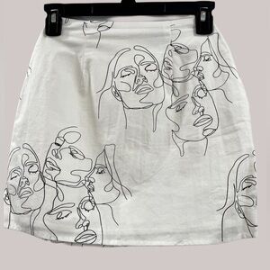 Sabo Skirt White Mini Skirt